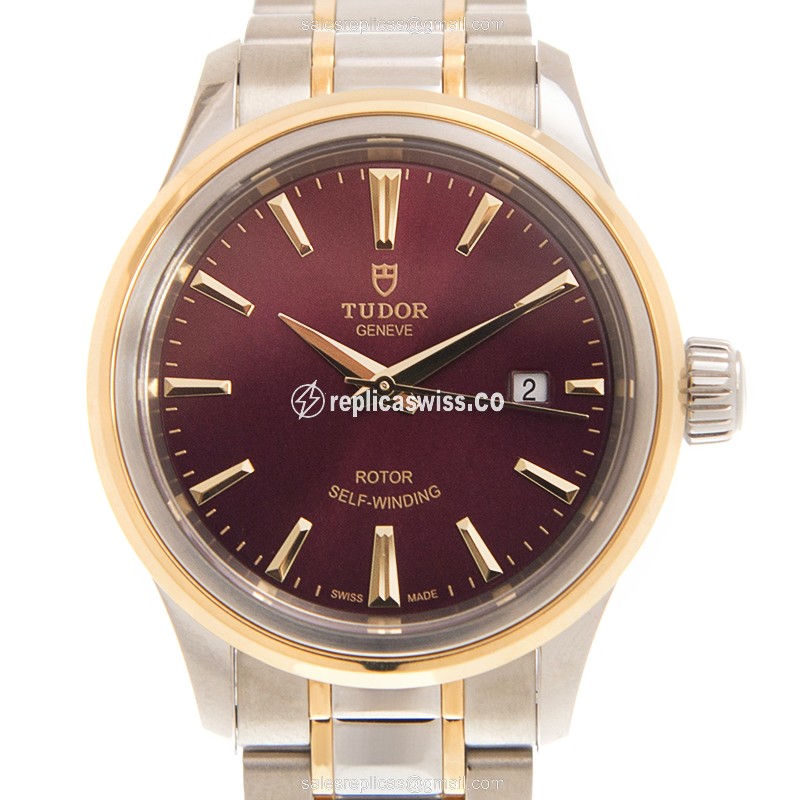 Tudor Replica Watch - Automatic - Steel - Purple Dial - Gold
