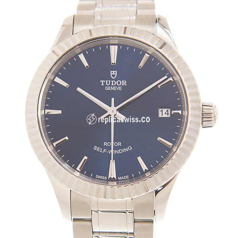 Tudor 12310-65030-BL Automatic Steel Blue Dial Silver Clasp Steel Strap - Luxury Replica STYLE Watch