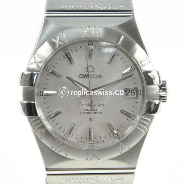 Omega Constellation Replica - Automatic - Silver Dial - Steel Case, Silver Clasp