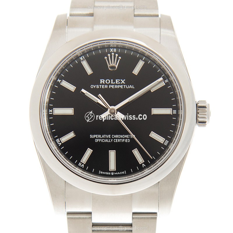 Rolex 124200-0002 Replica - Automatic - Stainless Steel Case, Black Dial