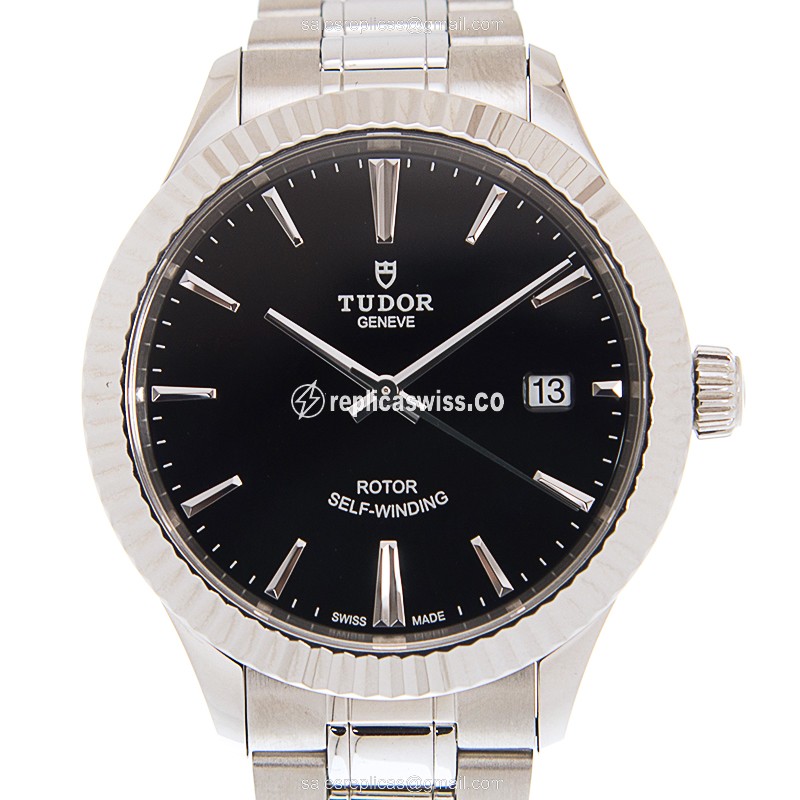 Tudor 12510-65050-BK Automatic - Black Dial - Steel Case - Silver Band - Luxury Tudor Watch