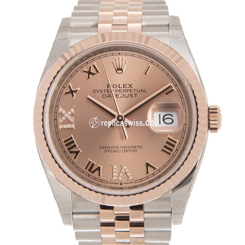 Rolex Datejust 126231 Replica - Automatic - Rose Gold & Steel