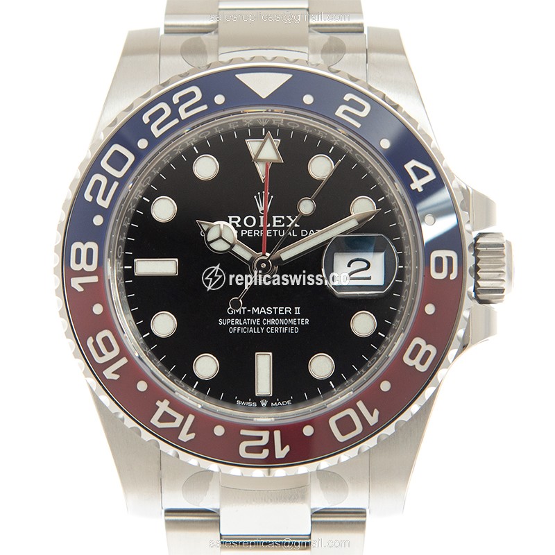 Rolex GMT-Master II Replica - Automatic - Steel - Black Dial