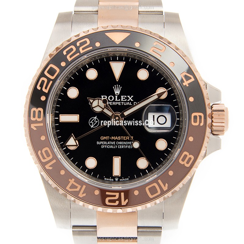 Rolex 126711CHNR-0002 GMT-MASTER II Automatic 18kt Rose Gold & Steel - Luxury Replica GMT-MASTER II Watch