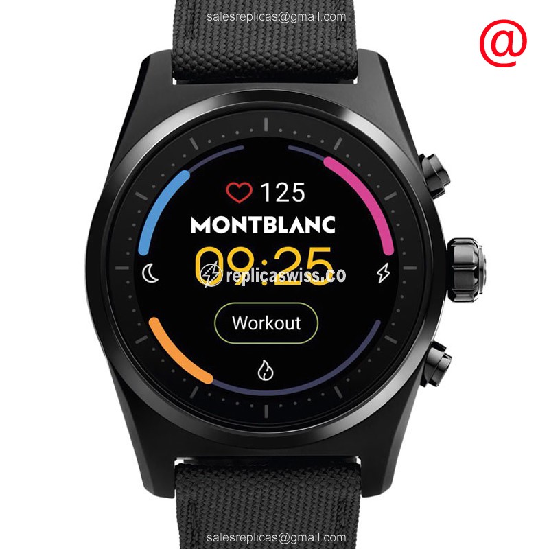 Mont Blanc Summit Intelligent - Replica Watch - Steel - Black
