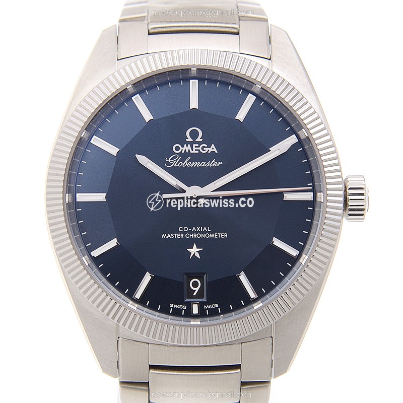 Omega Constellation Replica - Automatic - Steel Case - Blue Dial - Silver Strap - Luxury Replica CONSTELLATION Watch