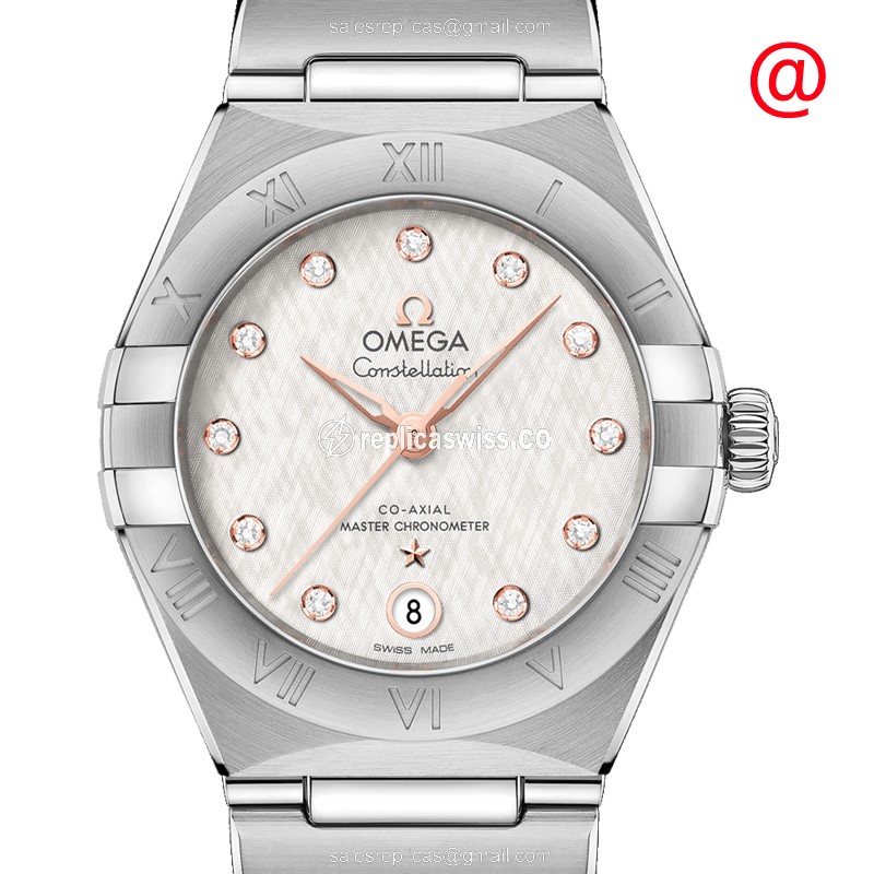 Omega Constellation Replica - Automatic - Silver Case - Silver Dial - Steel Strap - Luxury Replica CONSTELLATION Watch
