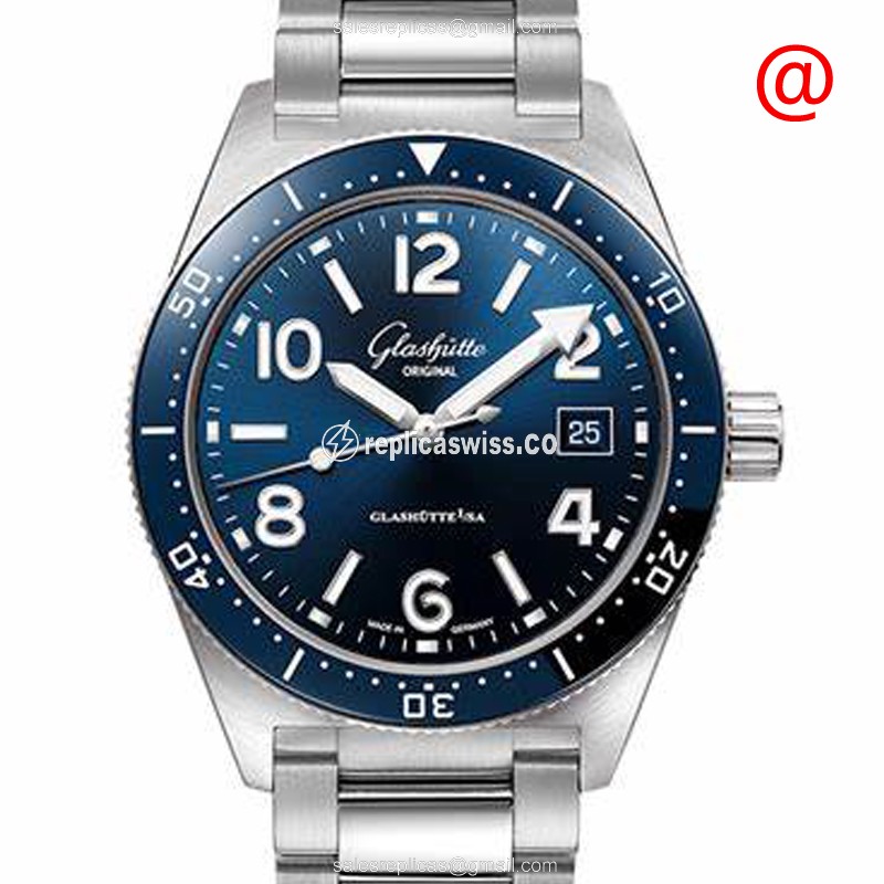 Glashutte Replica SPEZIALIST - Automatic - Blue Dial - Steel Case & Band - Luxury Replica SPEZIALIST Watch