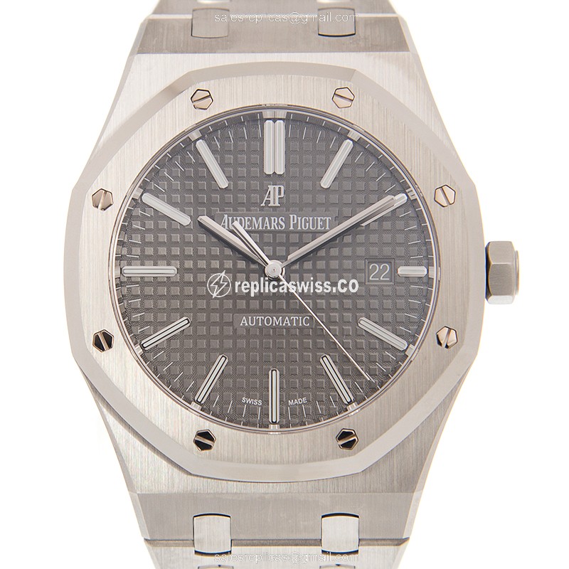 Royal Oak Replica - Audemars Piguet 15400ST.OO.1220ST.04 - Automatic - Gray Dial - Steel Strap