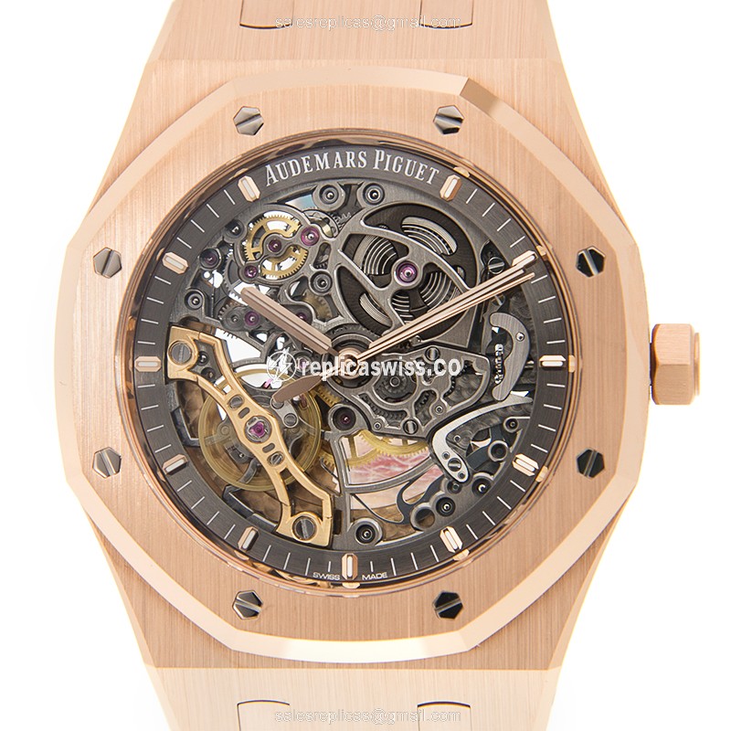 Audemars Piguet Royal Oak 15407OR.OO.1220OR.01 - Automatic 18kt Gold - Dark Grey Dial