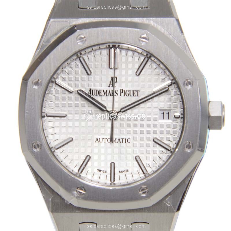Audemars Piguet Royal Oak Replica - Automatic - Steel Case - Silver Dial - Steel Strap