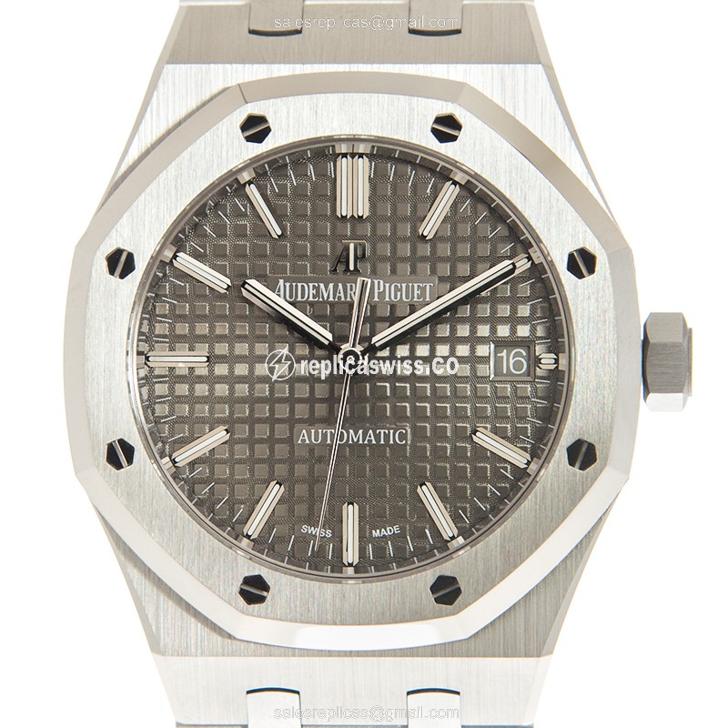 Audemars Piguet 15450ST.OO.1256ST.02 - Automatic - Steel - Gray Dial - Silver Steel Clasp - Luxury Audemars Piguet Watch