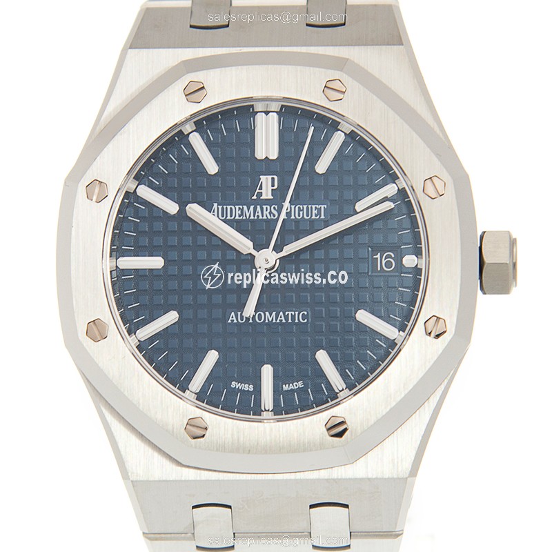 Audemars Piguet 15450ST.OO.1256ST.03 Automatic Steel Blue Dial Silver Steel Clasp - Luxury Audemars Piguet Watch