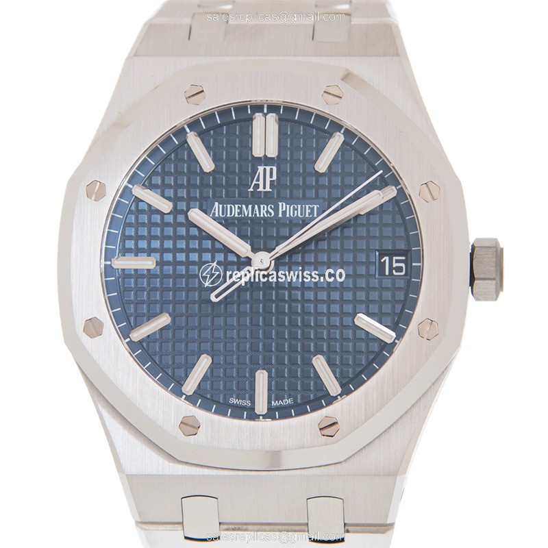 Audemars Piguet 15500ST.OO.1220ST.01 - Automatic - Steel Case - Blue Dial - Silver Steel Strap - Luxury Audemars Piguet Watch