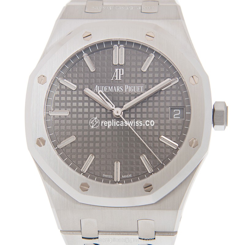AP 15500ST.OO.1220ST.02 Automatic - Steel Case - Gray Dial - Silver Steel Strap - Luxury Audemars Piguet Watch