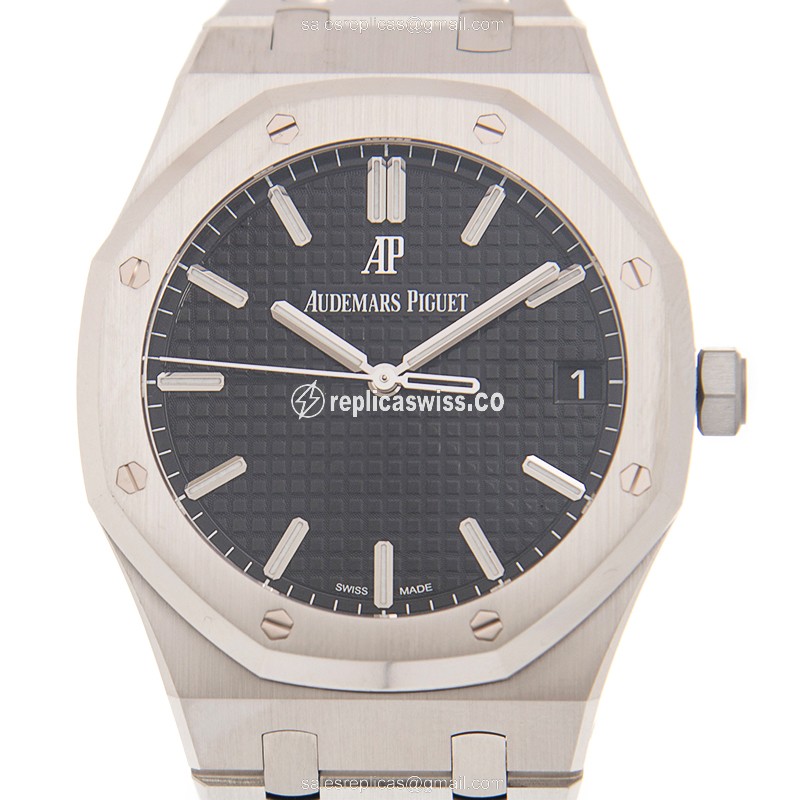 Audemars Piguet 15500ST.OO.1220ST.03 Replica - Automatic - Black Dial - Silver Steel Strap - Luxury Audemars Piguet Watch