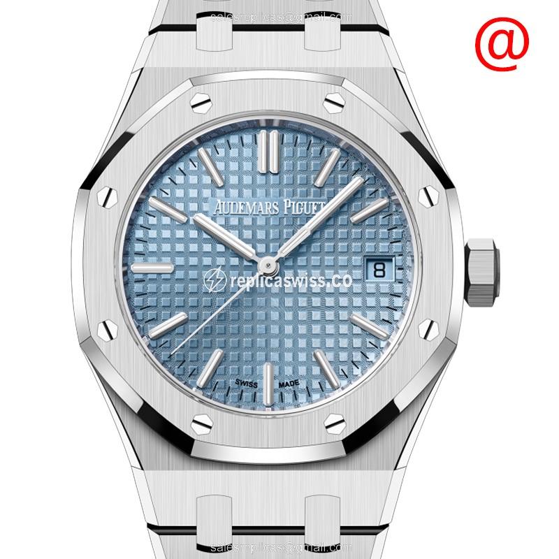 AP 15550ST.OO.1356ST.04 Automatic - Blue Dial - Steel Case - Silver Steel Strap - Clasp - Luxury Audemars Piguet Watch