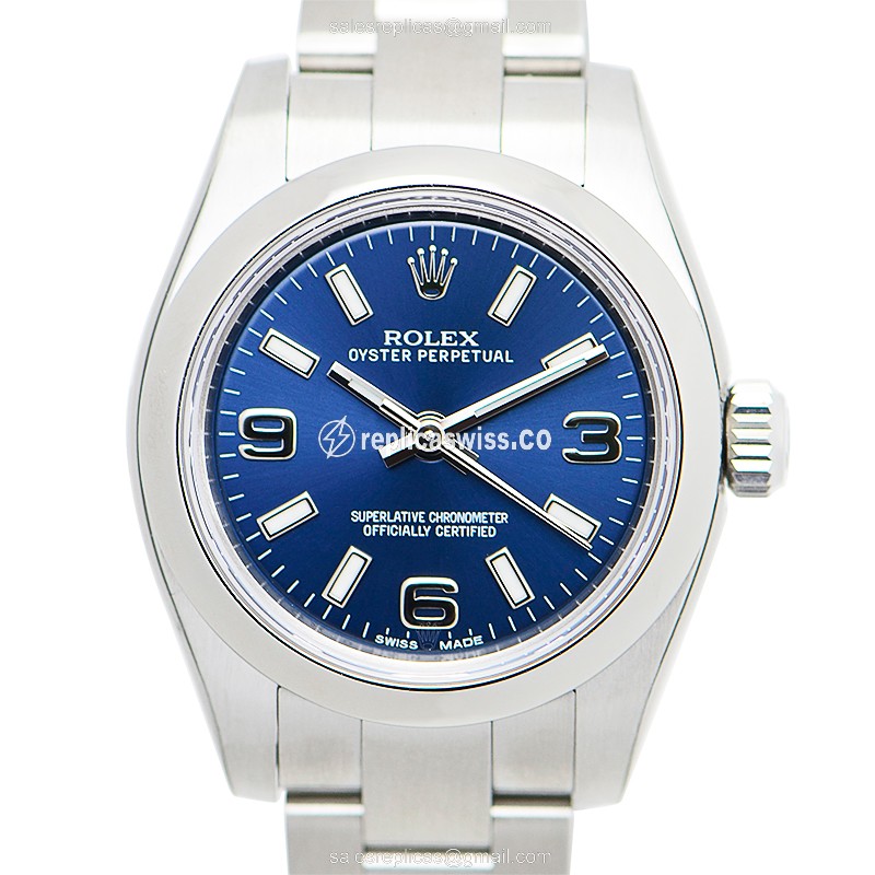 Rolex 176200BL369WT Replica - Automatic - Green Dial - Steel Case - Silver Steel Strap