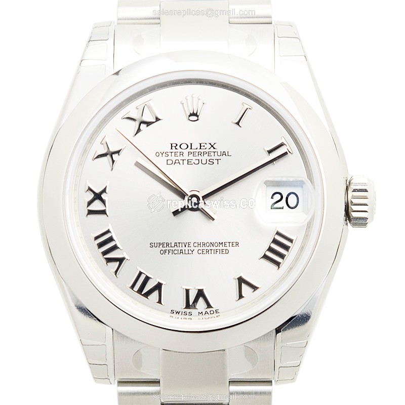 Rolex Datejust Replica - Automatic - Silver Case, Silver Dial - 18mm Band - Luxury Replica LADY DATEJUST Watch