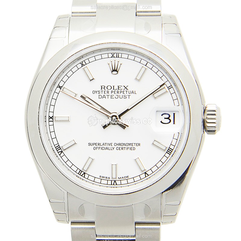 Rolex Datejust Replica - Automatic | Stainless Steel | White Dial | Silver Clasp