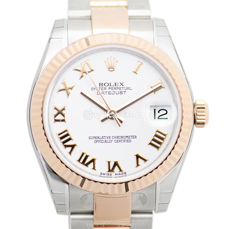 Rolex 178271WTRN_O LADY DATEJUST Automatic 18kt Rose Gold & Steel