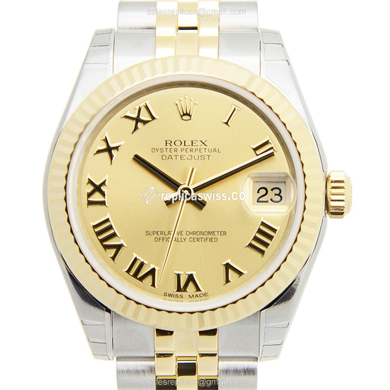 Rolex Datejust Lady Replica - Gold | Automatic | Steel | Gold | Gold Clasp