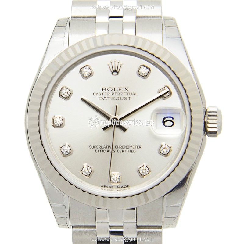 Watch Rolex Lady Datejust - Automatic - Silver Dial - Steel - Luxury Replica LADY DATEJUST Watch