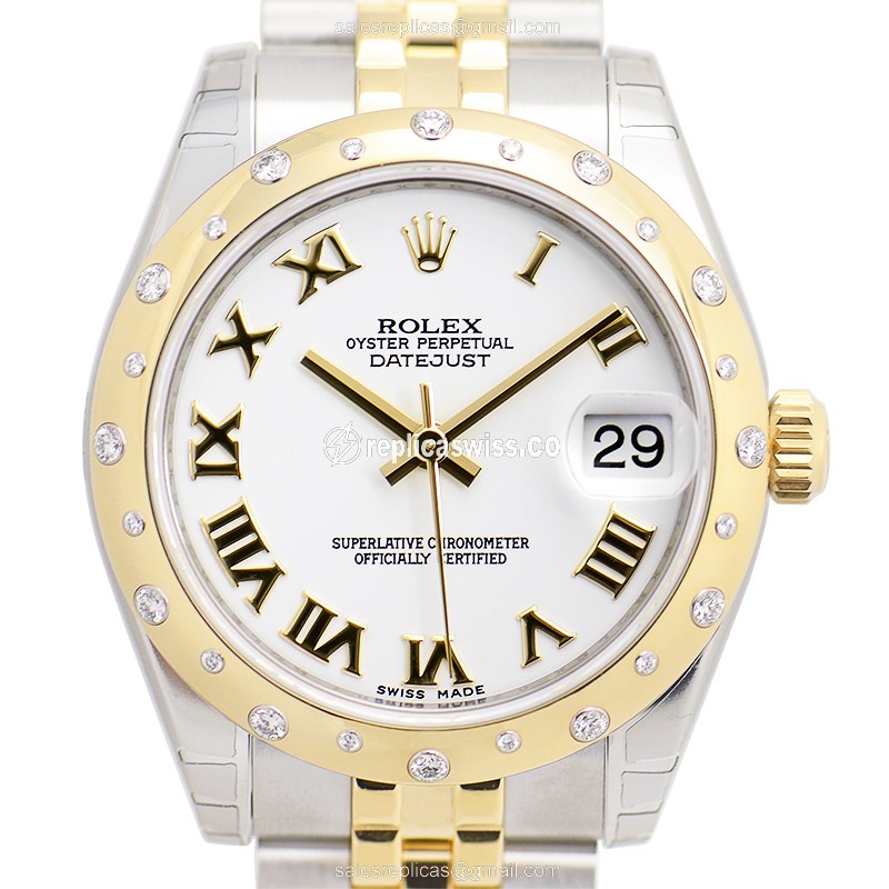 Rolex Datejust Lady Replica - Automatic - White Dial, Steel Case & Strap