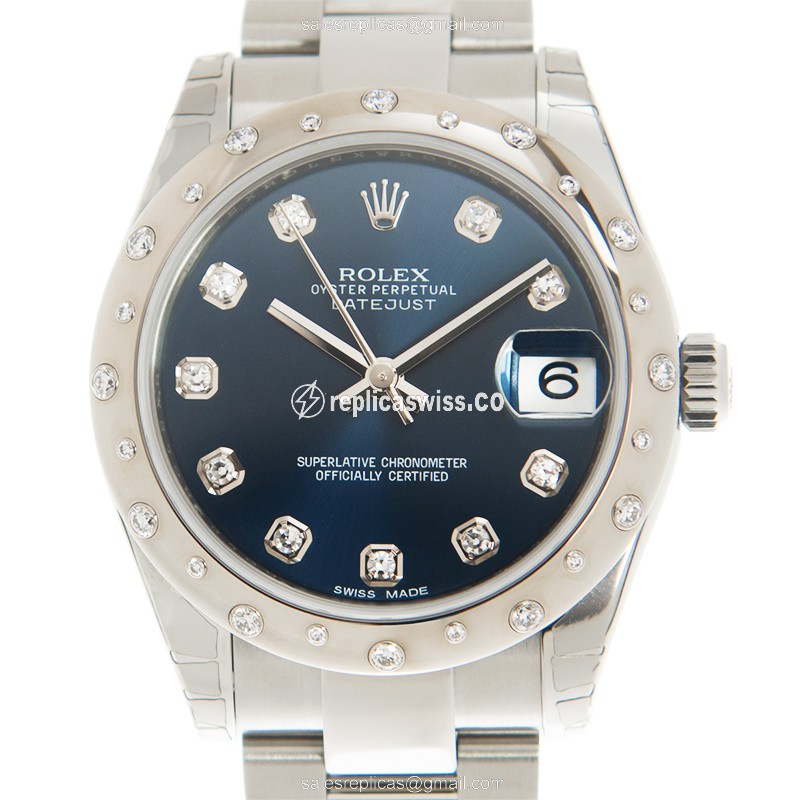 Rolex Datejust Replica - Blue Dial - Automatic - Steel Strap