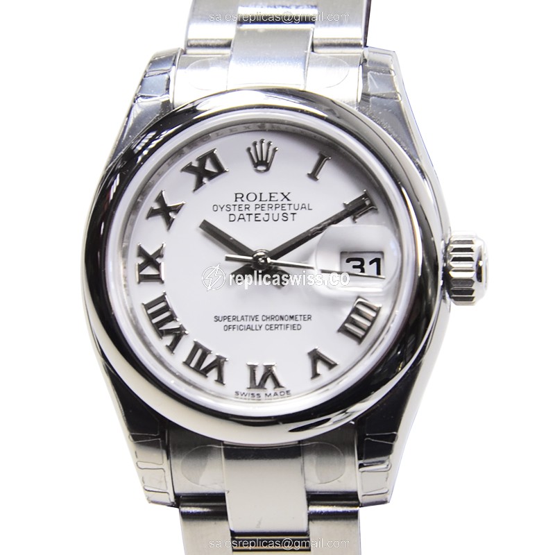 Rolex Datejust Lady Replica - Automatic - White Dial - Steel Case