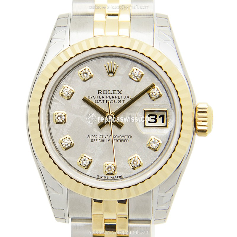 Rolex Lady Datejust Replica - Automatic | Silver Dial | Clasp | Silver Strap - Luxury Replica LADY DATEJUST Watch
