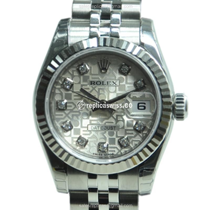 Rolex Lady Datejust Replica - Automatic | Silver Dial | Steel Clasp & Strap