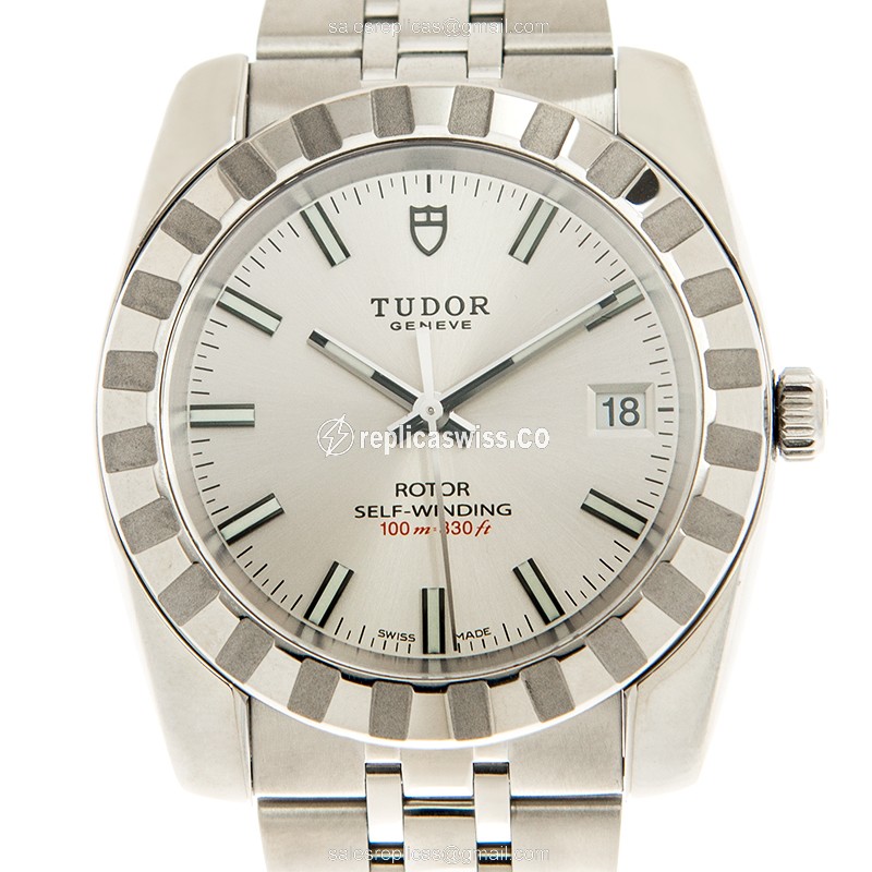 Tudor Classic Automatic - Stainless Steel - Silver Dial - Silver Clasp - 40mm