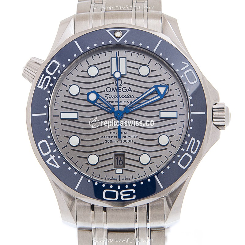 Omega Seamaster Replica - Automatic - Steel - Gray Dial - Silver Steel Clasp