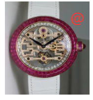 Jacob & Co Replica - 18kt Rose Gold - Manual Wind - Skull Dial - White Leather Strap