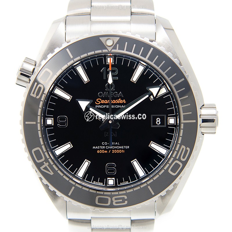 Omega Seamaster Replica - Automatic - Black Dial - Steel Case - Silver Band