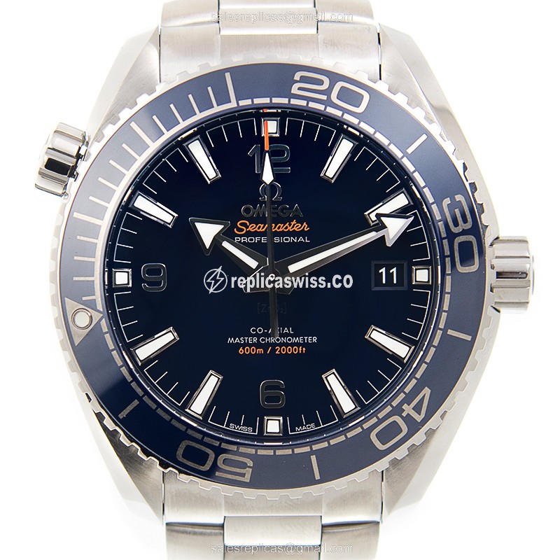 Omega Seamaster Replica - Automatic - Stainless Steel - Blue Dial - Silver Clasp - Luxury Replica SEAMASTER Watch