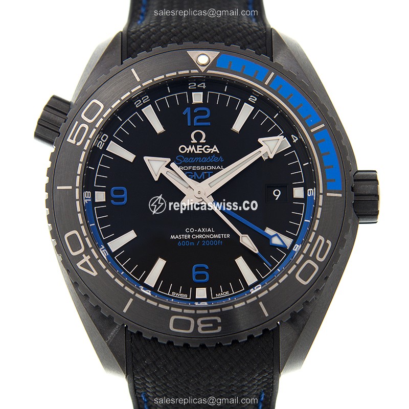 Omega Seamaster Ceramic - Automatic - Black Dial - Rubber Black Strap - Clasp