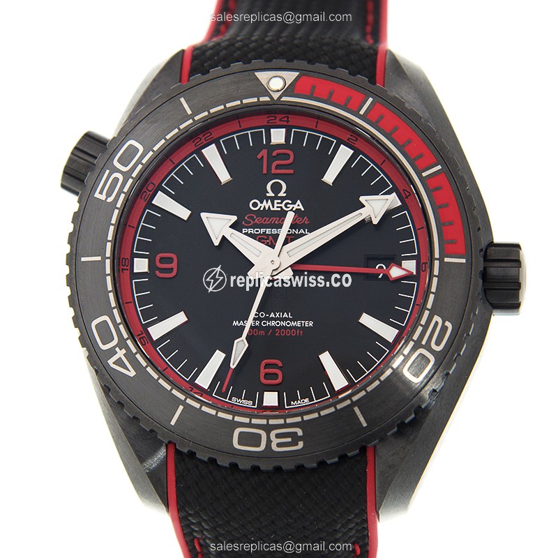 Omega Seamaster Replica: Automatic, Ceramic Case, Black Dial on Black Rubber