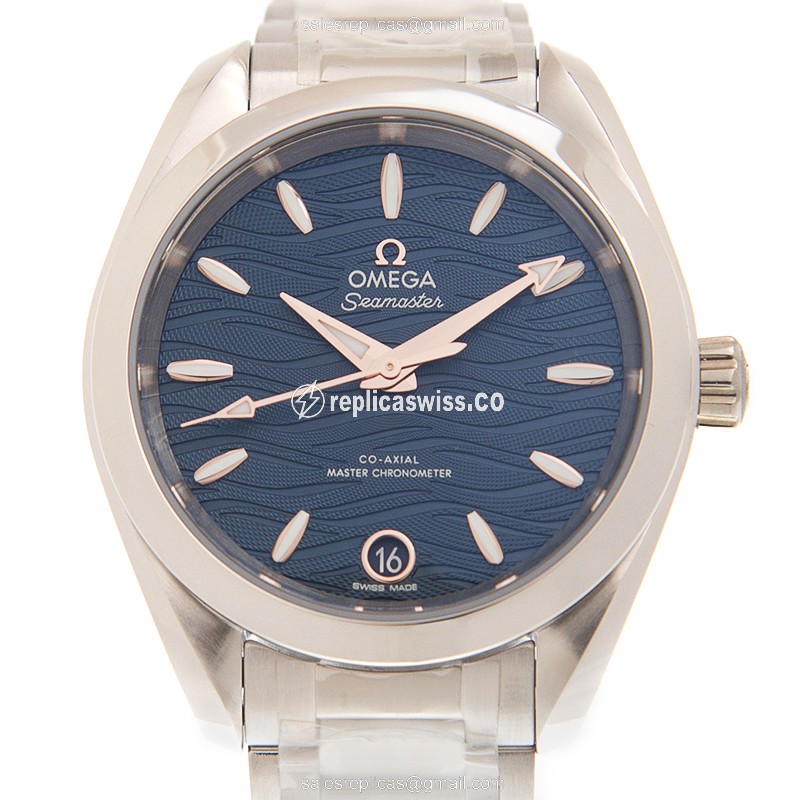 Omega Seamaster Replica - Automatic - Steel - Blue Dial - Silver Steel Clasp