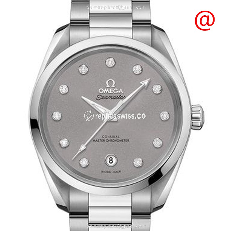 Omega Seamaster Replica - Automatic - Stainless Steel - Gray Dial - Silver Steel Strap - Luxury Replica SEAMASTER Watch