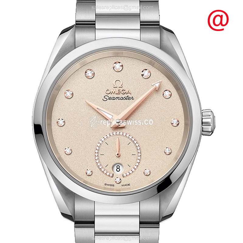 Omega Seamaster Replica - Automatic - Beige Dial - Steel Case & Band - Luxury Replica SEAMASTER Watch