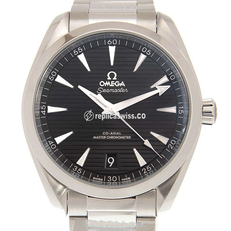 Omega Seamaster 220.10.41.21.01.001 Replica - Automatic - Black Dial - Steel Case & Band - Luxury Replica SEAMASTER Watch