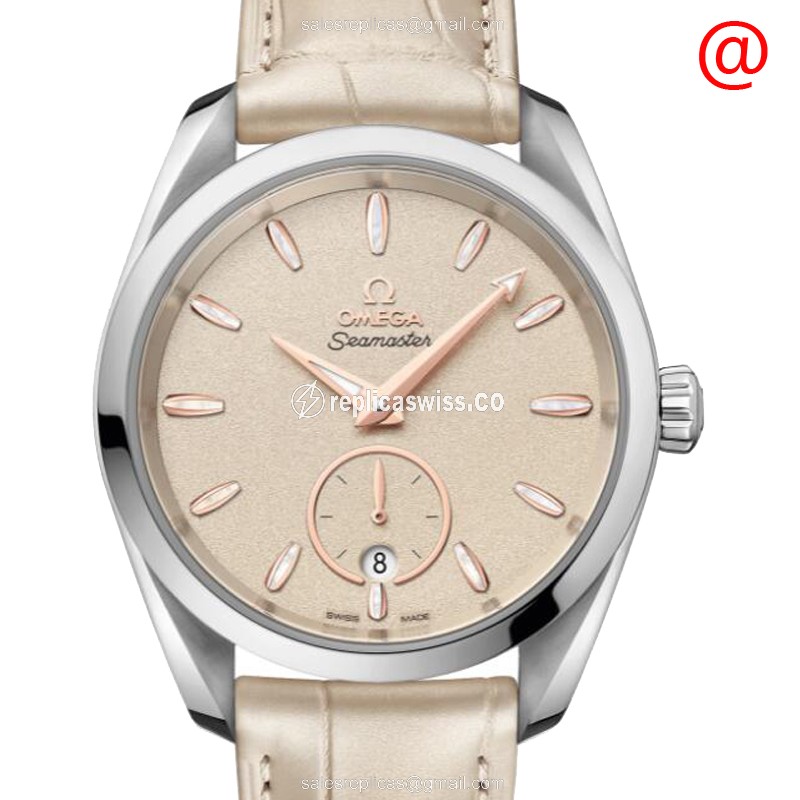 Omega Seamaster Replica - Automatic - Steel Case - Gray Dial - Grey Alligator Strap