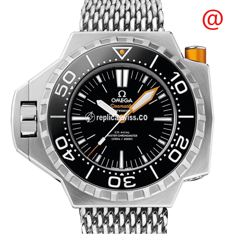 Omega Seamaster Titanium Automatic - Black Dial on Silver Steel Strap