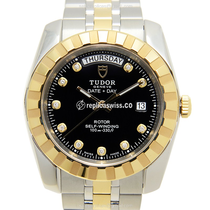 Tudor Classique Automatic Replica Watch - Steel - Black Dial - Luxury Replica CLASSIQUE Watch