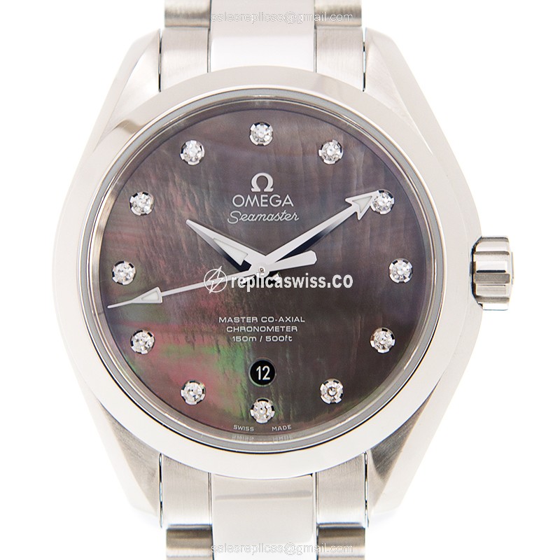 Omega Seamaster Replica - Automatic - Steel Case - Gray Dial - Silver Steel Band