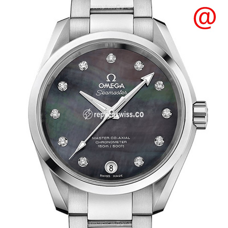 Omega Seamaster Replica - Automatic - Steel Case - Black Dial on Silver Strap