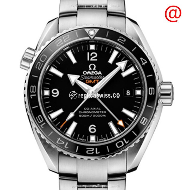 Omega Seamaster Replica - Automatic - Steel Case - Black Dial - Silver Steel Strap - Luxury Replica SEAMASTER Watch