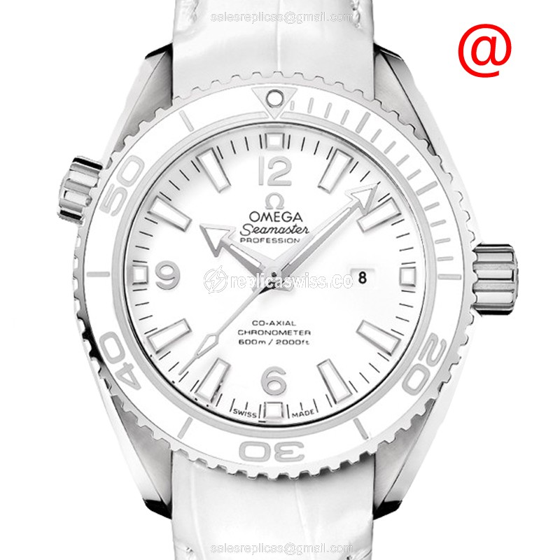 Omega Seamaster Replica - Automatic - White Dial - Stainless Steel Case - Leather Strap - White Buckle - Luxury Replica SEAMASTER Watch